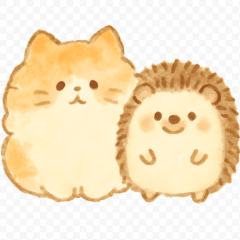 Cozy Watercolor Fluffy Animals