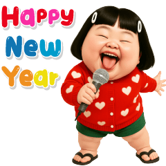 Miss Funny Face 76  Happy new year