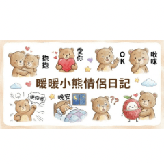 暖暖小熊情侶日記