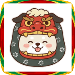 もちふわ！おもち犬【年末年始の挨拶】