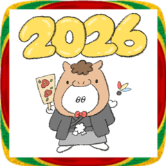うさちゃん♫ 年末年始のご挨拶 2026ver.