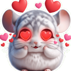 Chinchilla Mungil Mengirim Cinta dan Ciu