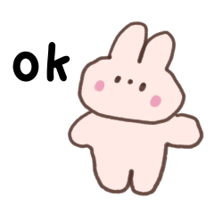 Cute bunny stickers with fun