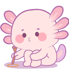 Chubby Axolotl 2 : Animated Stickers