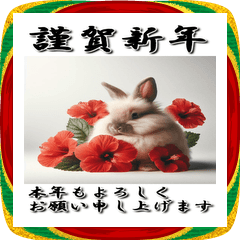 【BIGスタンプ】 十二支全部 ハイビスカス2