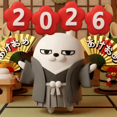 3D Rubbing rabbit new year holydays2026