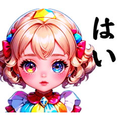 カラフルor敬語スタンプ