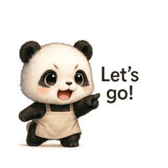 Panda Daily English Cafe Stickers