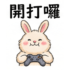Fuzzy Angora Rabbit's Daily Life โ LINE stickers | LINE STORE