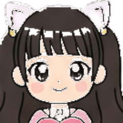 Q版風格的人物女孩