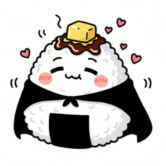 Cute & Chill Onigiri Boy Reactions