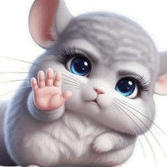 Chinchilla Rat Cheers You Up!