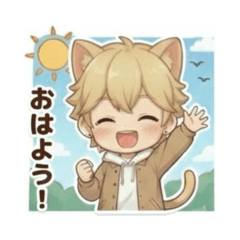Cat ear hair boy