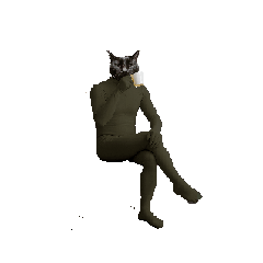 動く⑤シュールな黒ネッコさん