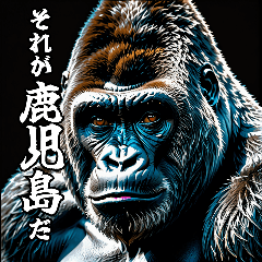 Gorilla talking about Kagoshima
