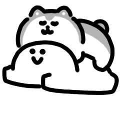 微笑的男人和狗的動畫貼紙 2