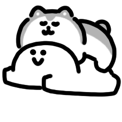 สติกเกอร์ภาพเคลื่อนไหวรูปคนยิ้มและสุนัข2