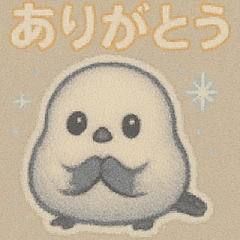 Cute Long-tailed Tit Pixel-Style Sticker