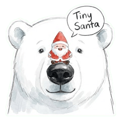 Tiny Fairy Santa & Giant Polar Bear