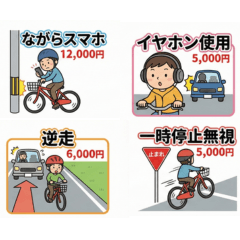 Japanese Bicycle Traffic Violation