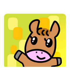 Moving! Happy New Year Horse Sticker