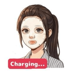 美容日常女孩貼紙