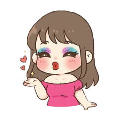 女朋友濃妝小姐姐