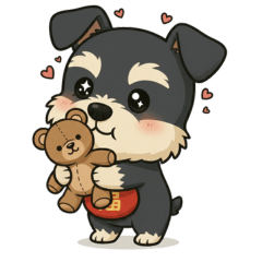 福袋雪納瑞乖乖回應中(子女-家長日常互動)