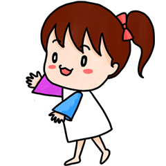 ハナちゃんのきらめき会話スタンプ