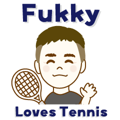 Fukky loves playing tennis