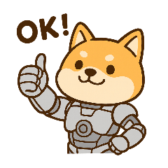 頑張ってるロボット柴犬