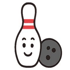 Happy Holidays! ボウリング ピン＆ボール