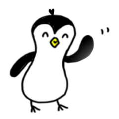 Not Quite a Penguin Sticker "Japanese"