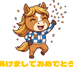 Chibi Horse New Year Stickers