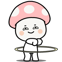 Weird Pink Mushroom 2 : Pop-up Stickers
