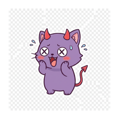 Mischievous DevilCat Expressions03