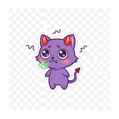 Mischievous DevilCat Expressions04