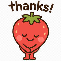 Strawberry Greetings Sticker