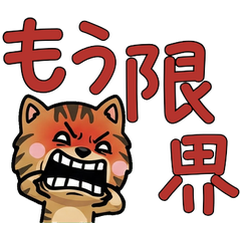 Anim. Overreaction Tabby Cat 4 Text