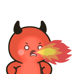 Cute Red Devil 6 : Animated Stickers