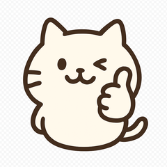 Round cute cat stickers.