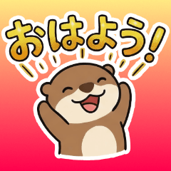 Kawauso-kun Daily Otter Stickers2