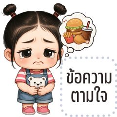 Message Stickers: Nene cute girl