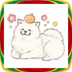 年末年始のもふもふサモエドさん