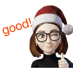 Kabuko_Happy Christmas for stock girl