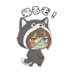 Grumpy Zombie in Costume