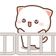 もちもち動くももねこちゃん 13(Version13) - LINE スタンプ | LINE STORE