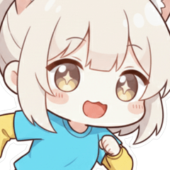 白子さんの新年の挨拶スタンプ