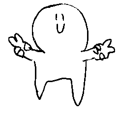 Cute Handwritten Stickers by a Kid