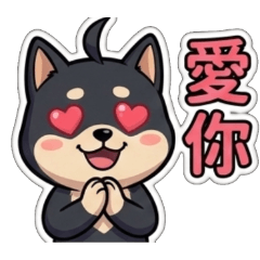 呆毛黑柴：日常貼圖